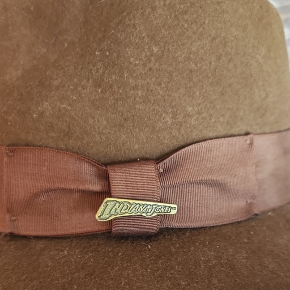 Indiana Jones Classic Brown Fedora Hat - Picture 2 of 6